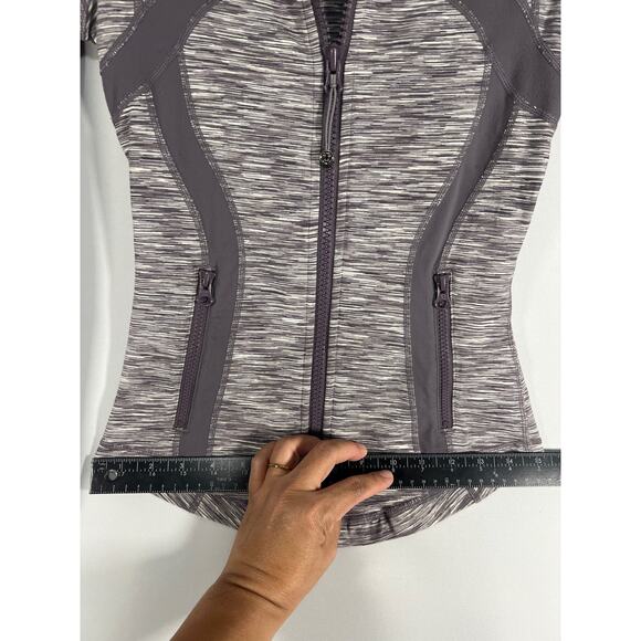 Lululemon Athletica Define Jacket Magnum Space Dye Gray Women's Zip Up Size 2 - Picture 7 of 9
